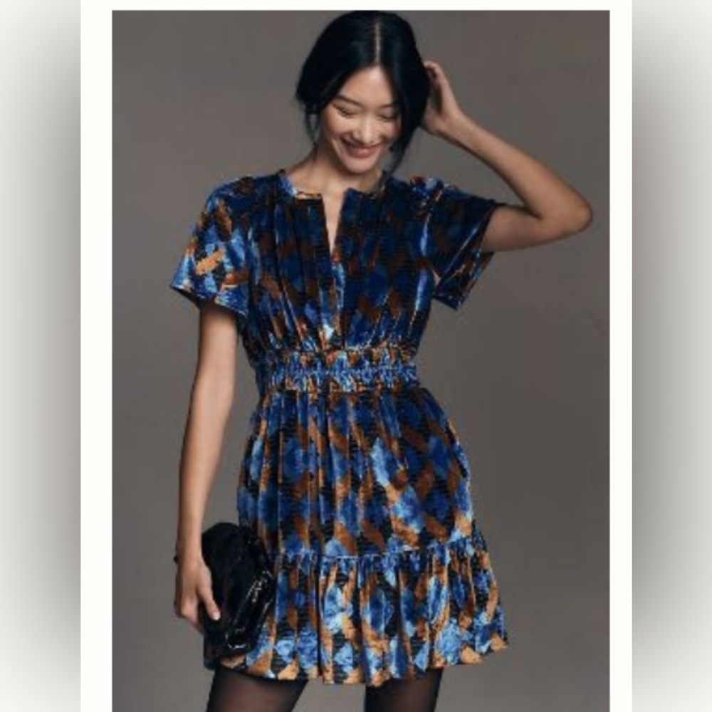 THE SOMERSET MINI DRESS IN VELVET